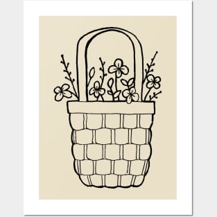 Flower Basket Posters and Art